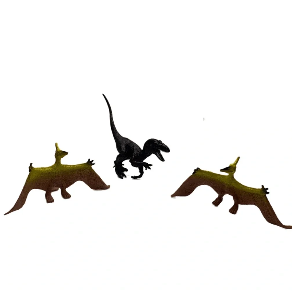 Vintage Dinosaur Collection Prehistoric Action Figures Vintage Toys Set 22 Pc